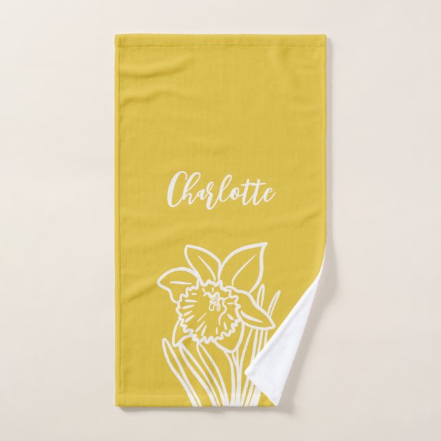 Conjunto De Toalhas Primavera Daffodil (Toalha de mão)