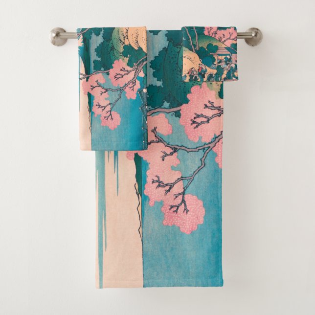 Conjunto De Toalhas Primavera piquenique sob flores de cerejeira Monte (Insitu)