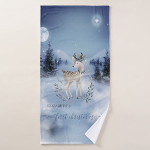 Conjunto De Toalhas Primeiro Natal, Bambi, Paisagem de Inverno