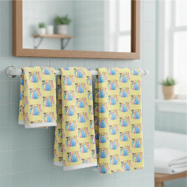 Conjunto De Toalhas Princesa Bath Towel Set