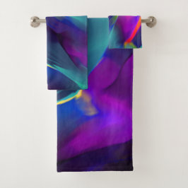 Conjunto De Toalhas Profundidade e alivios coloridos, predominante o a