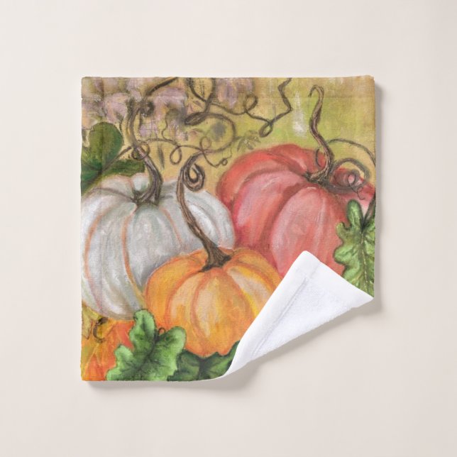 Conjunto De Toalhas Pumpkins Bath Towel Set (Pano de lavar)