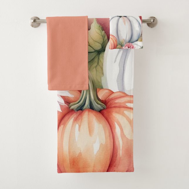 Conjunto De Toalhas Pumpkins de Queda (Insitu)