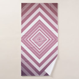 Conjunto De Toalhas Quadrados de Gradação Brancos e Rosa Modernos