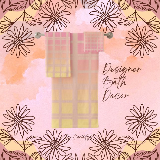 Conjunto De Toalhas Quadrados Padrão (Criador carregado)