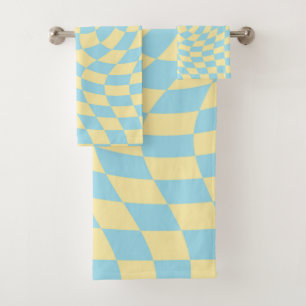 Conjunto De Toalhas Quadro de Controlo Vertical Amarelo-Amarelo-Verso-