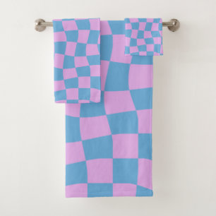 Conjunto De Toalhas Quadro de verificação de Abstrato de humor retrorr