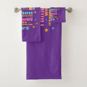 Conjunto De Toalhas Quando Chover Procure Os Arcos-Chuva