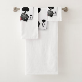 Conjunto De Toalhas Quatro ases e dados