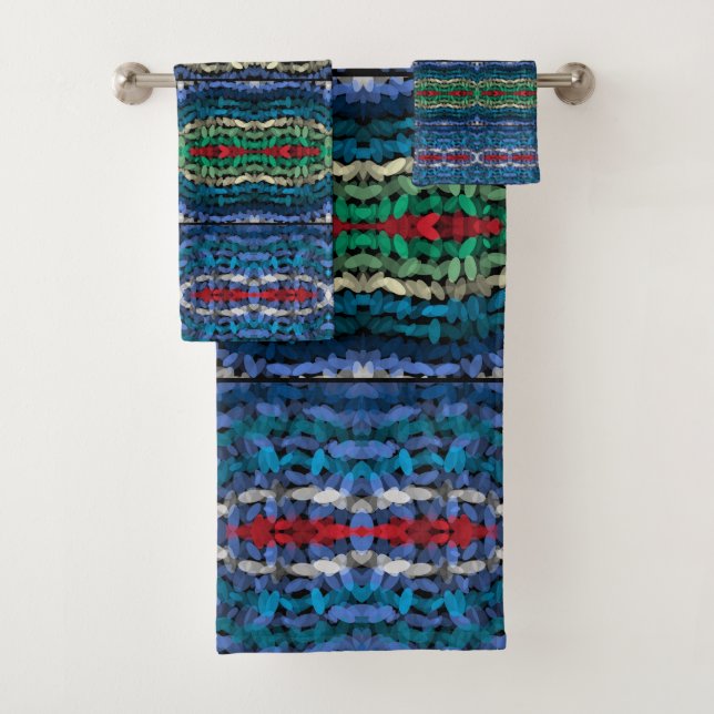 Conjunto De Toalhas Quatro Formas Harmônicas Translucidas Alternadas  (Insitu)