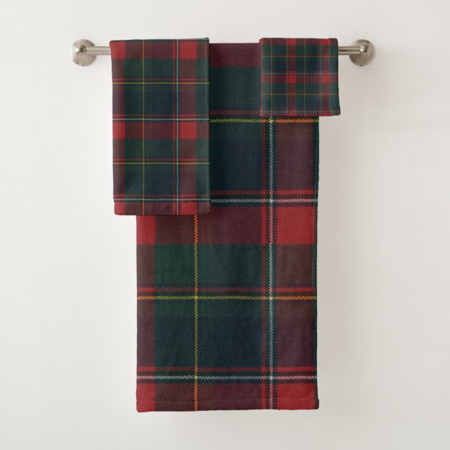 Conjunto De Toalhas Quebec Provincial Tartan (Insitu)