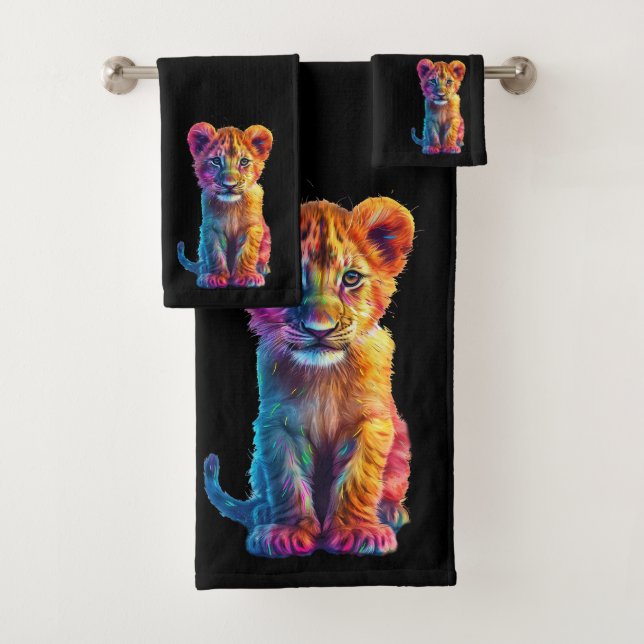 Conjunto De Toalhas Querida, Big Cat Cub (Insitu)
