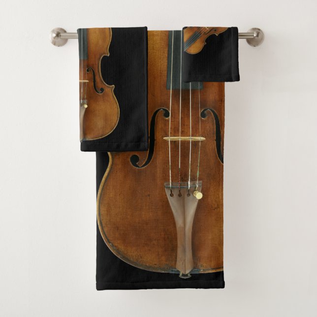 Conjunto De Toalhas Quinteto do violino de Stradivarius (Insitu)