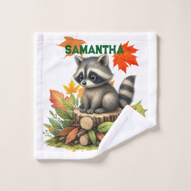 Conjunto De Toalhas Raccoon Towel Set | Cute Animal Bath Towels (Pano de lavar)