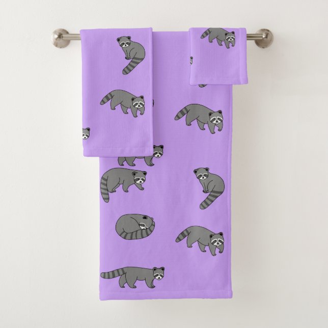 Conjunto De Toalhas Raccoons (Insitu)