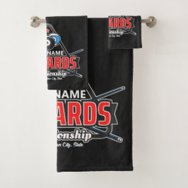 Conjunto De Toalhas Rack de Piscina de Bola 8 Billiards de NOME Person