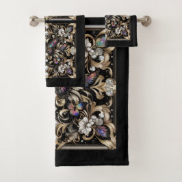 Conjunto De Toalhas Rainbow Butterfly Art Deco Art Nouveau