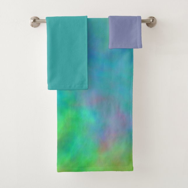 Conjunto De Toalhas Rainbow Clouds Bath (Insitu)
