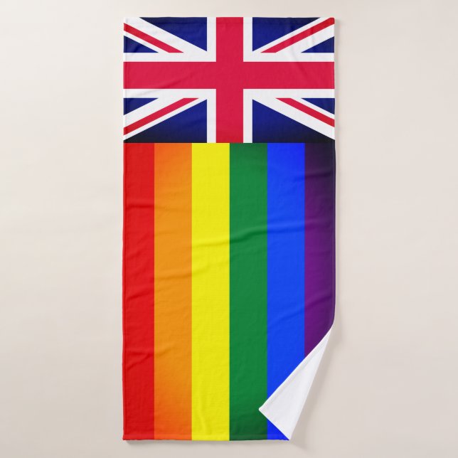 Conjunto De Toalhas Rainbow Flag & Pride, comunidade LGBT/Bandeira Bri (Toalha de Banho)