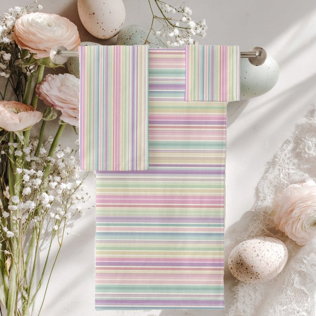 Conjunto De Toalhas rainbow stripe background (Criador carregado)