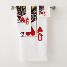 Conjunto De Toalhas Rainha do coração 