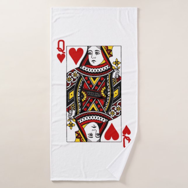 Conjunto De Toalhas Rainha do coração  (Toalha de Banho)