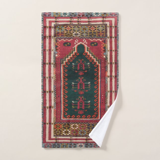 Conjunto De Toalhas Raio Antiquado Oriental Kilim (Toalha de mão)