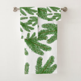 Conjunto De Toalhas Ramais de árvores verdes