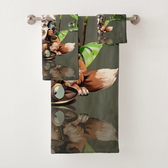 Conjunto De Toalhas Raposa-galinha-branca (Insitu)