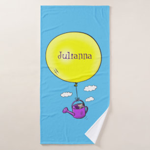 Conjunto De Toalhas Rato giro em lata com desenho de balão