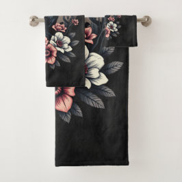 Conjunto De Toalhas Raven preto majestoso