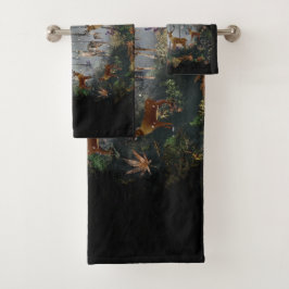 Conjunto De Toalhas Rebelde Adorável À Noite