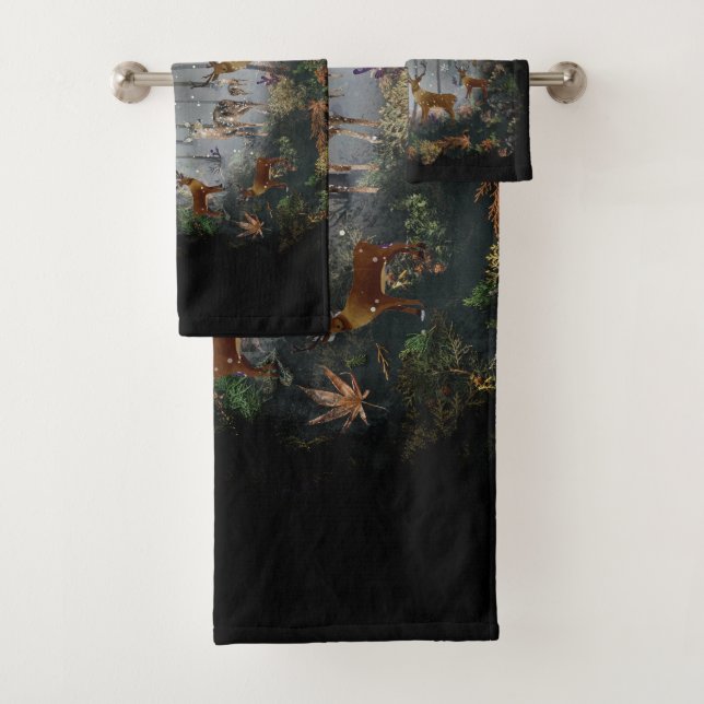 Conjunto De Toalhas Rebelde Adorável À Noite (Insitu)