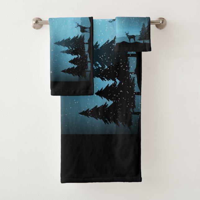 Conjunto De Toalhas Rebelde Adorável À Noite (Insitu)