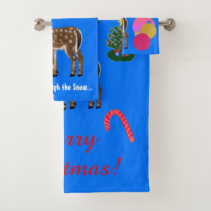Conjunto De Toalhas Rebeldes Festivos Árvores de Natal