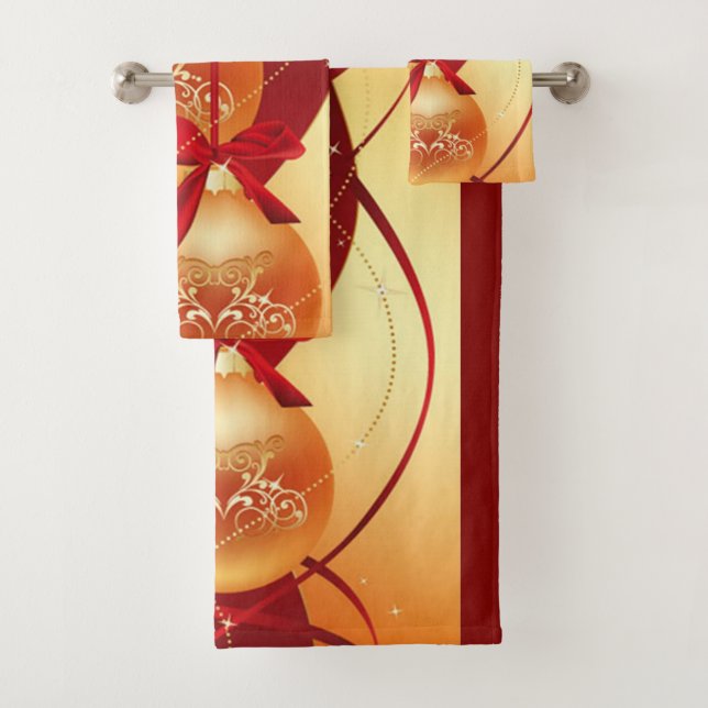 CONJUNTO DE TOALHAS RECOLHA DE NATAL DE SUZANNE ELIZABETH (Insitu)