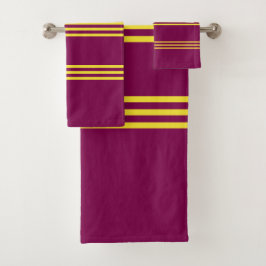 Conjunto De Toalhas Red and Yellow Towel