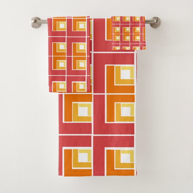 Conjunto De Toalhas Red Topsy Turvy (Insitu)