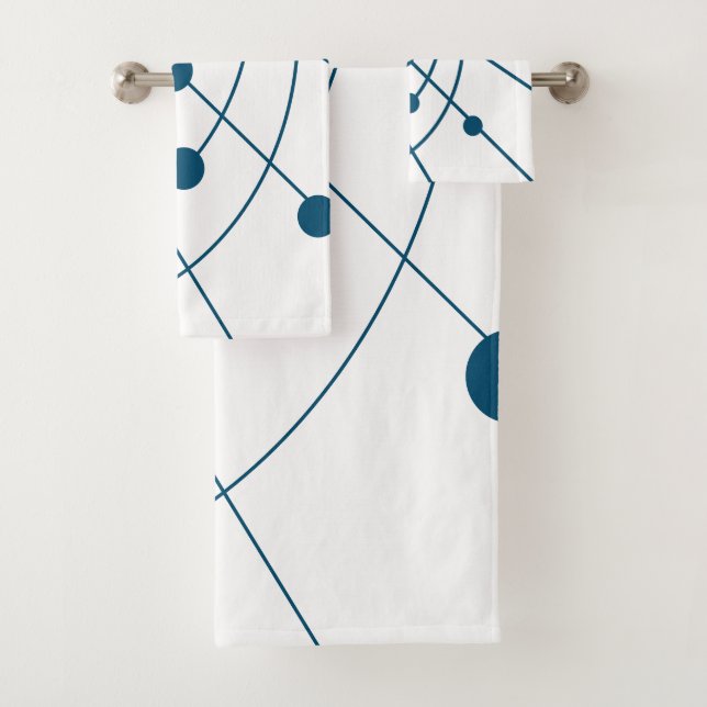 Conjunto De Toalhas Rede Azul (Insitu)