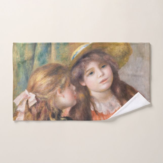 Conjunto De Toalhas Renoir - Retrato de Duas Meninas (Toalha de mão)