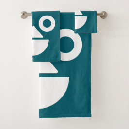 Conjunto De Toalhas Reproduzir cara com pouco engraçado