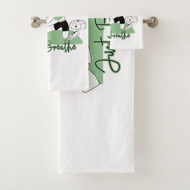 Conjunto De Toalhas Respire A Meditação De Yoga (Insitu)