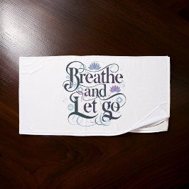 Conjunto De Toalhas Respire e deixe ir: personalizado