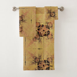 Conjunto De Toalhas Retângulo de ouro