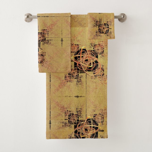 Conjunto De Toalhas Retângulo de ouro (Insitu)