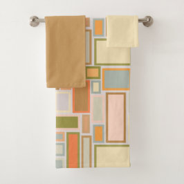 Conjunto De Toalhas Retângulos de Boho