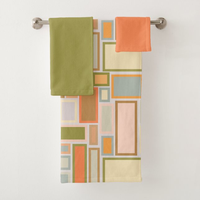 Conjunto De Toalhas Retângulos de Boho (Insitu)