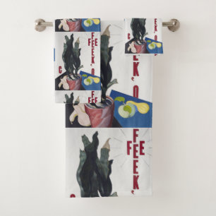 Conjunto De Toalhas Retrato de Charles Demuth em cartaz por Georgia O'