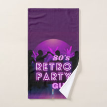 Retro 80s Disco Dance Party Neon Purple Funky