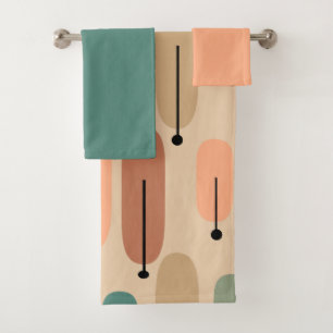 Conjunto de Toalhas Retro Bath de Árvores Atômicas